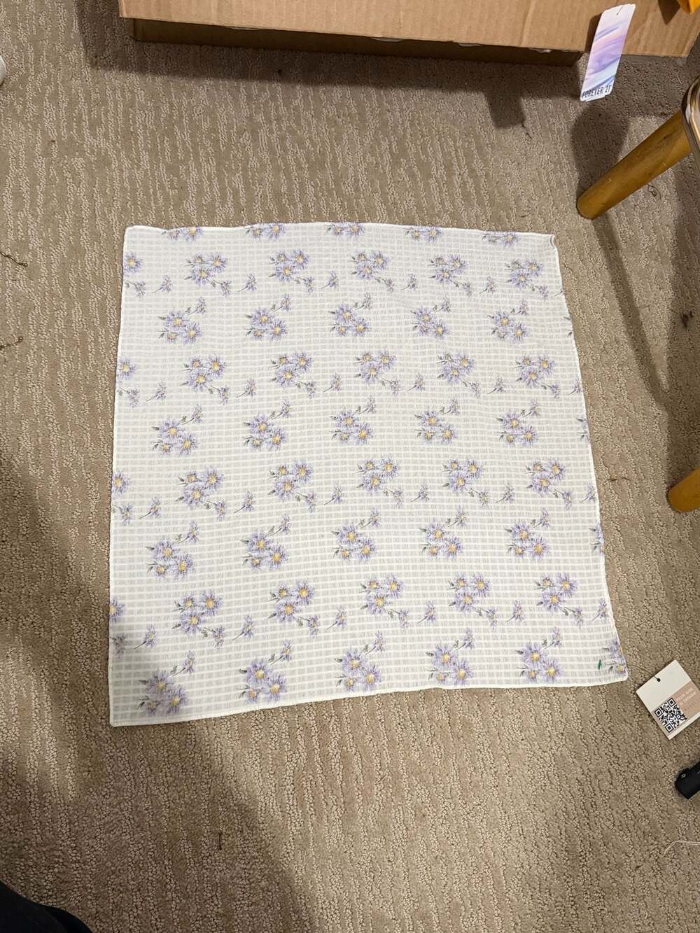 KAXI Floral Print Square Hair Scarf Bandana